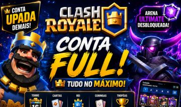Conta Clash Royale criada desde 2016 e nível máximo