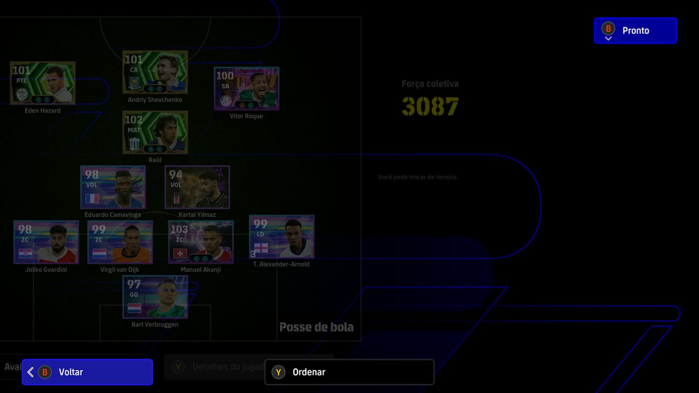 Conta Efootball Xbox/Pc para iniciantes com SHEVCHENKO, Vitor roque Showtime+100