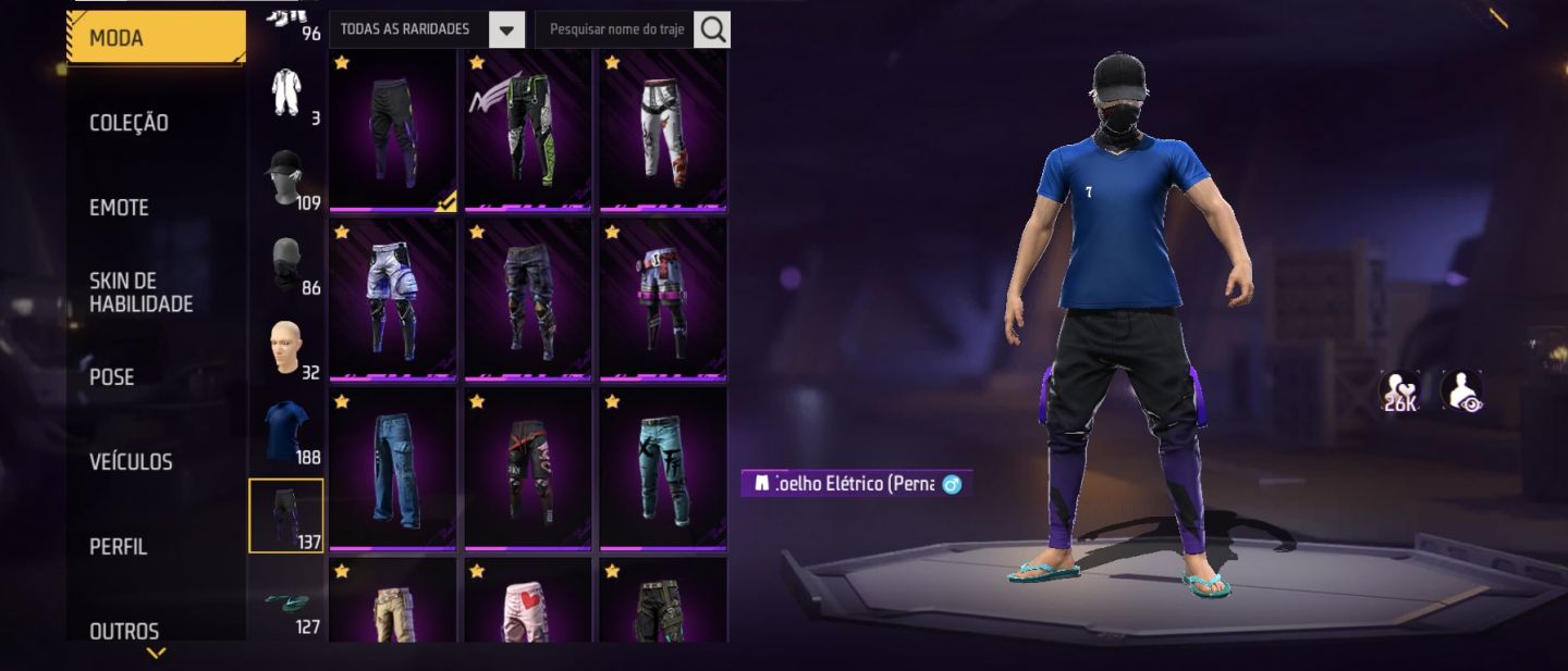 Conta Free Fire prime 6