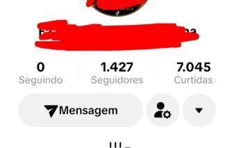 Conta 1427 seguidores