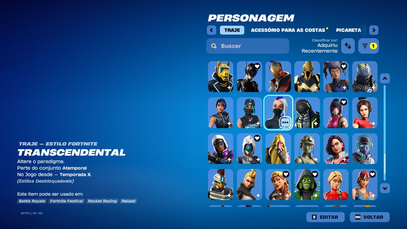 Conta FORTNITE a venda season 5, Skins antigas e Picaretas.