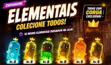 TODOS OS ELEMENTAIS DO FORTNITE