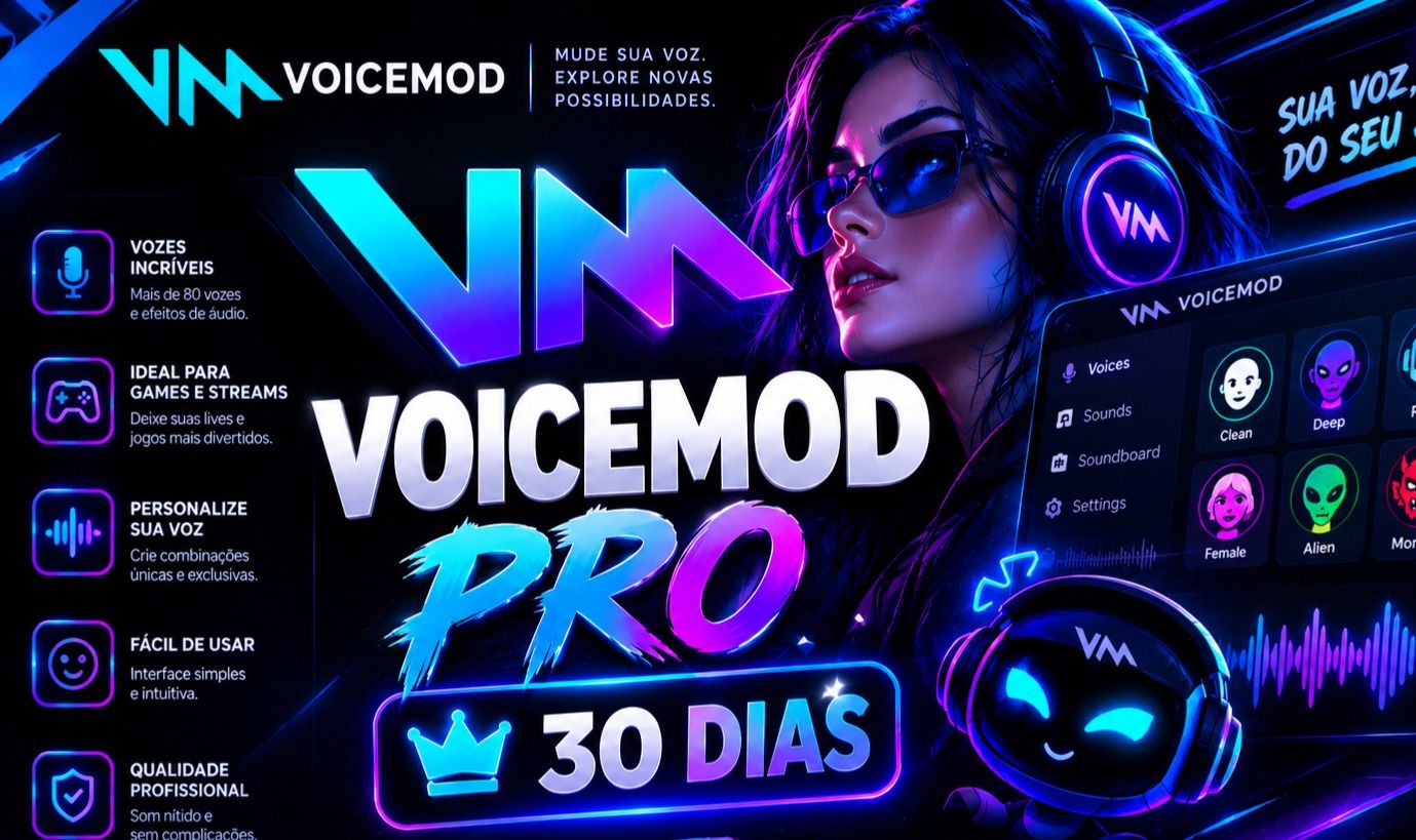 VOICEMOD PRO | 30 DIAS - Compartilhada