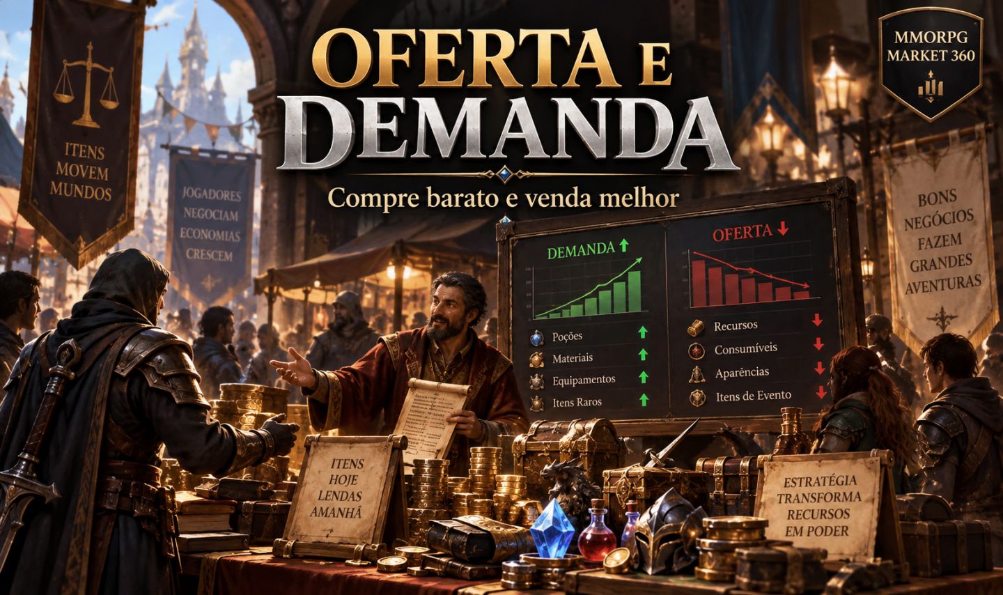 MMORPG Market 360 Estratégias de Economia, Comércio e Negociação em Jogos ON
