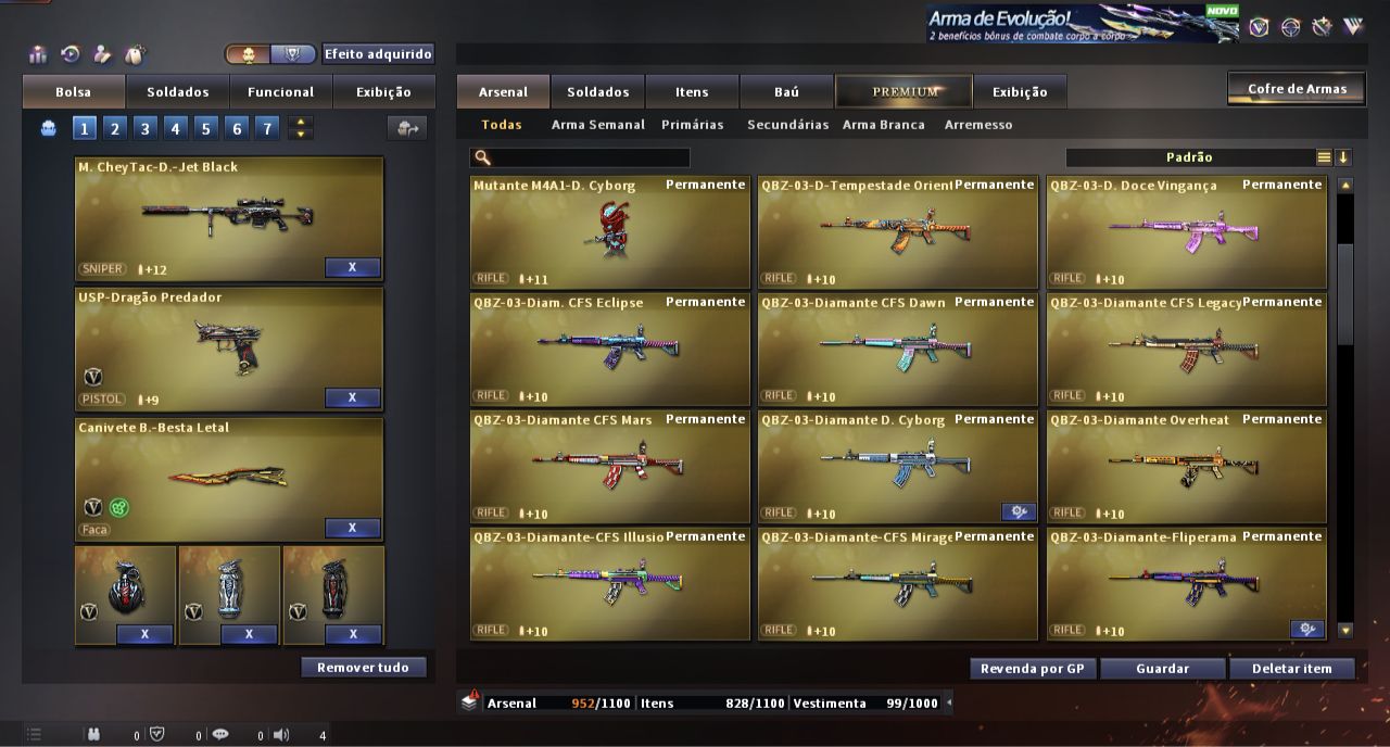 CONTA CROSSFIRE 01 DO SITE COM MUITOS ITENS RAROS E PERFEITA EM TODOS OS MODOS!