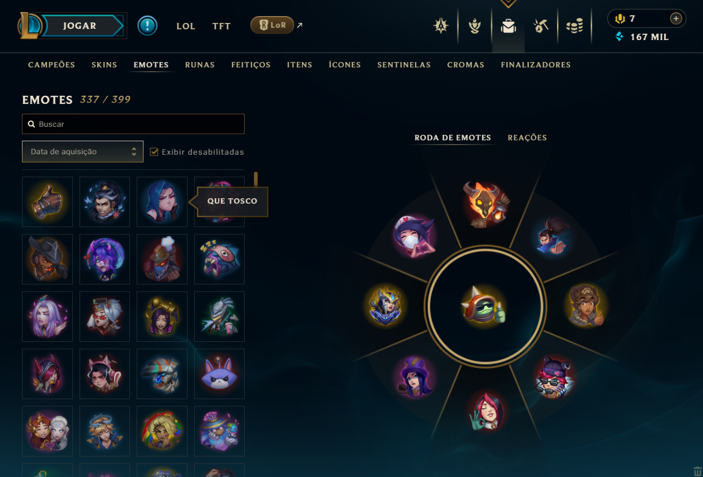 Conta lol PAX Twisted Fate + 1792 Skin e skins Raras