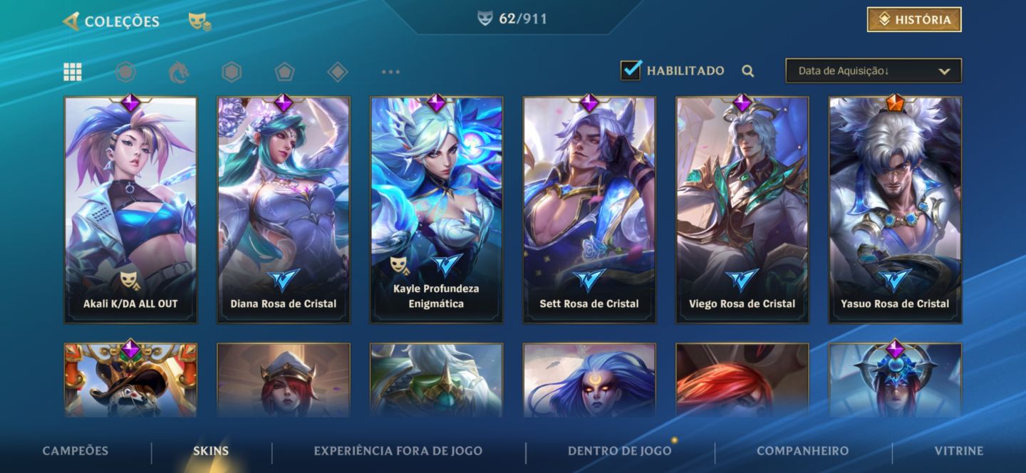 Conta Wild Rift Elo Grão-Mestre 2 Ex Desafiante