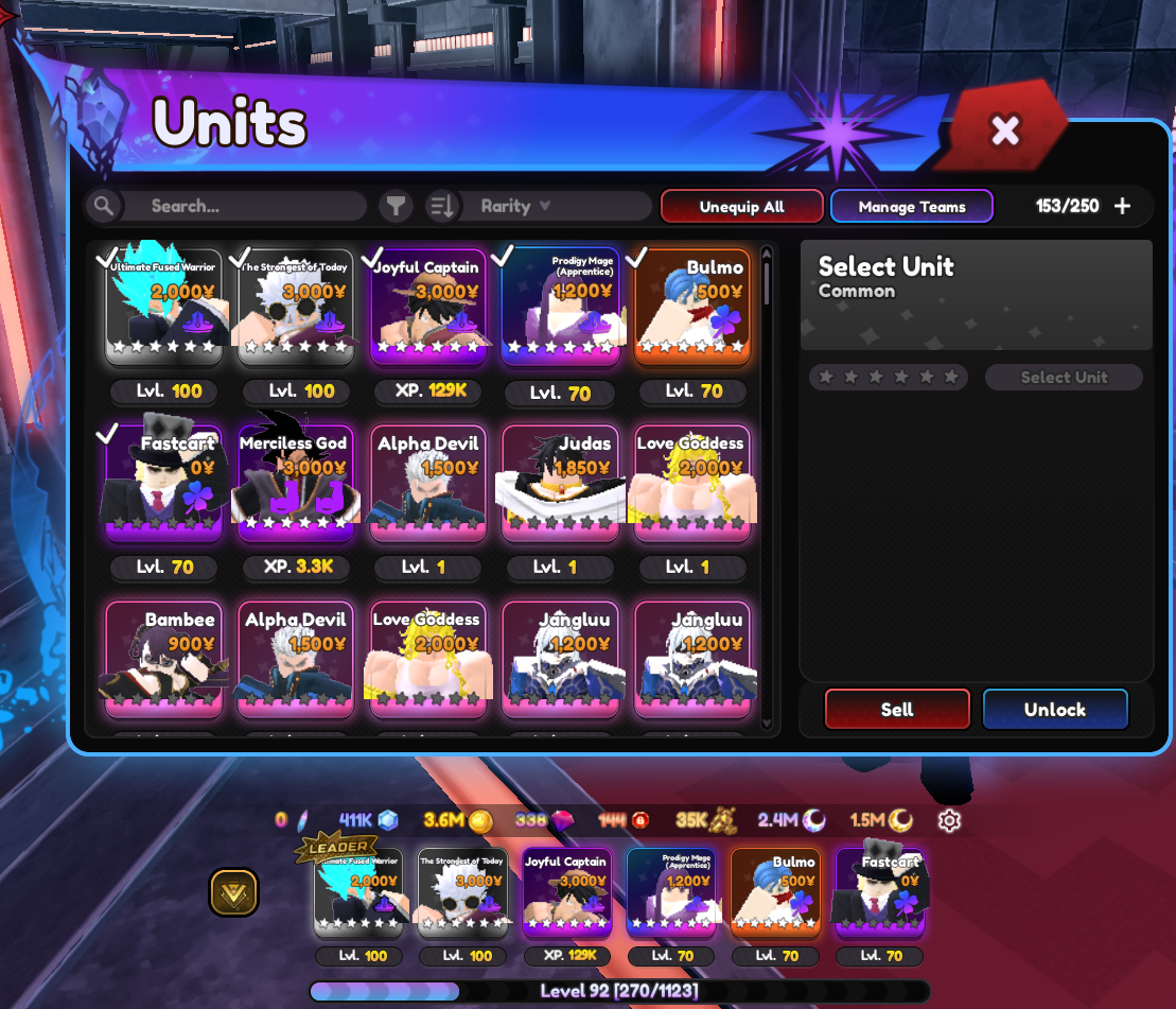 9 RULERS + GOKU BLACK UNIVERSAL + LUFFY UNIVERSAL / CONTA UniversalTowerDefenseX