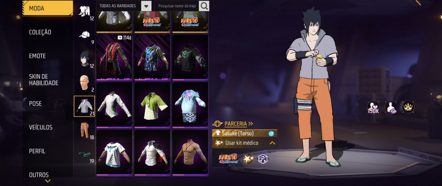 OPORTUNIDADE! CONTA FF INTERMEDIÁRIA BEM EQUIPADA LVL 47