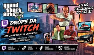 GTA 5 - ONLINE - TWITCH DROP - ATUALIZADOS - ITENS NA DESCRIÇÃO