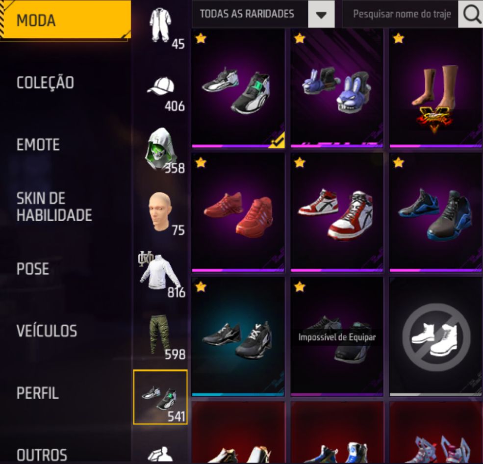 CONTA FREE FIRE: Top Criminal Vermelho + 8 Armas Evo (Lvl 6) + Passes Antigos