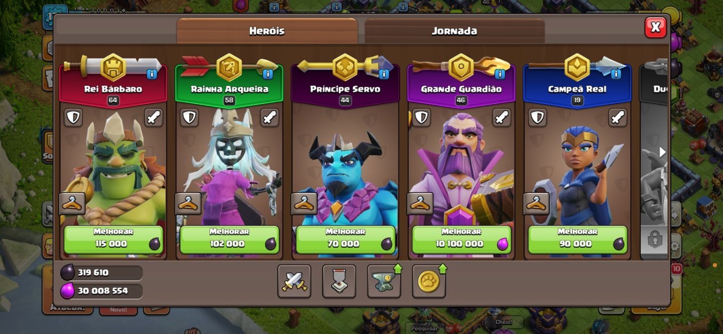 Conta clash of clans cv 15 e conta de Clash Royale junto a venda