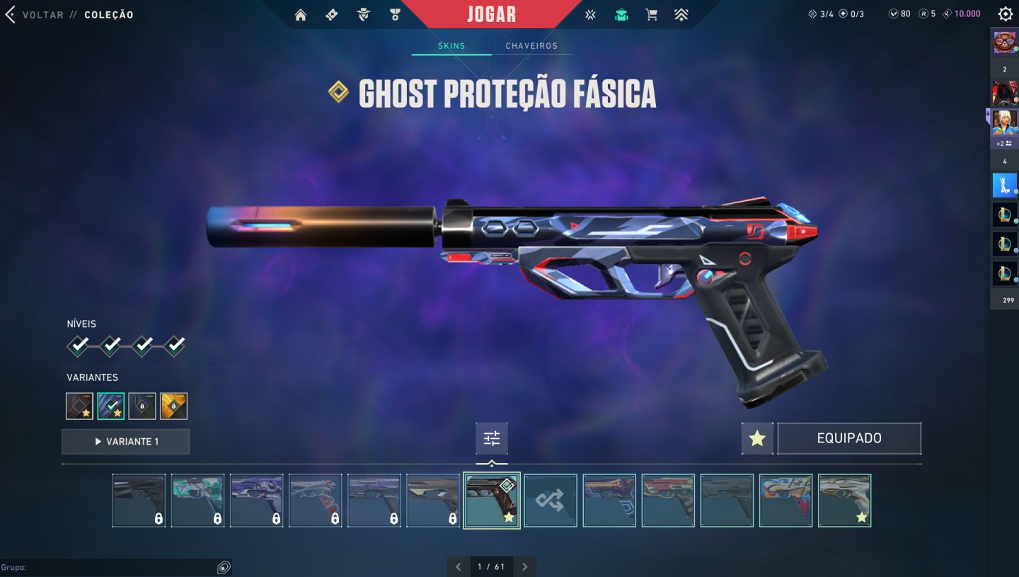 Conta de valorant com skins raras vandal champions, arcane e kuronami 2.0