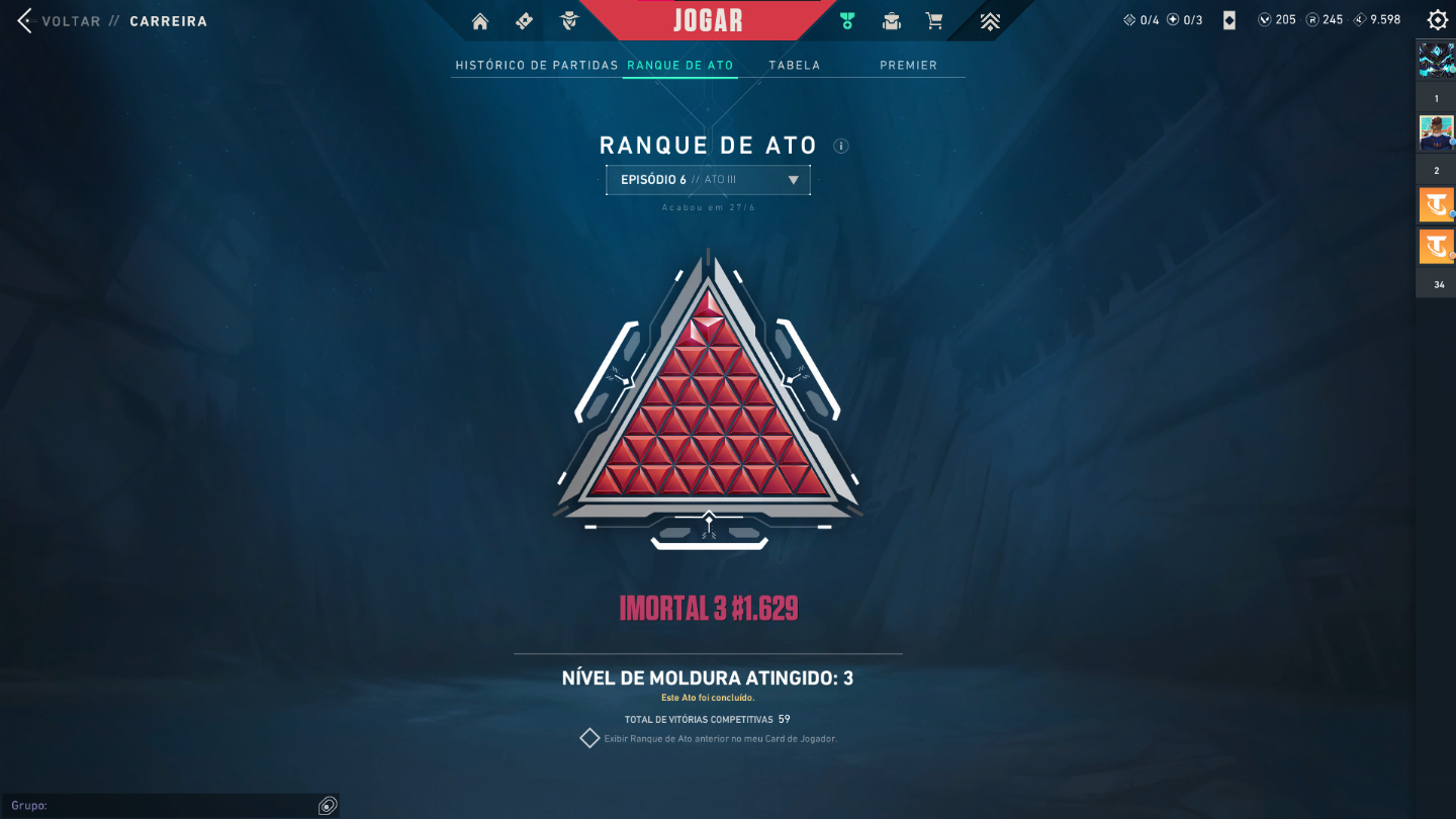Conta Valorant com skins Ascendente 3