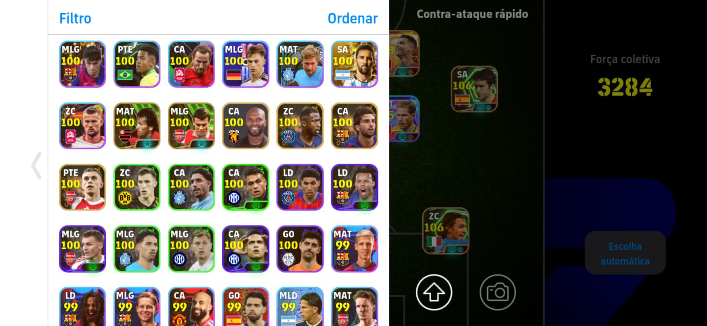 CONTA EFOOTBALL BOA +3280 DE FORÇA