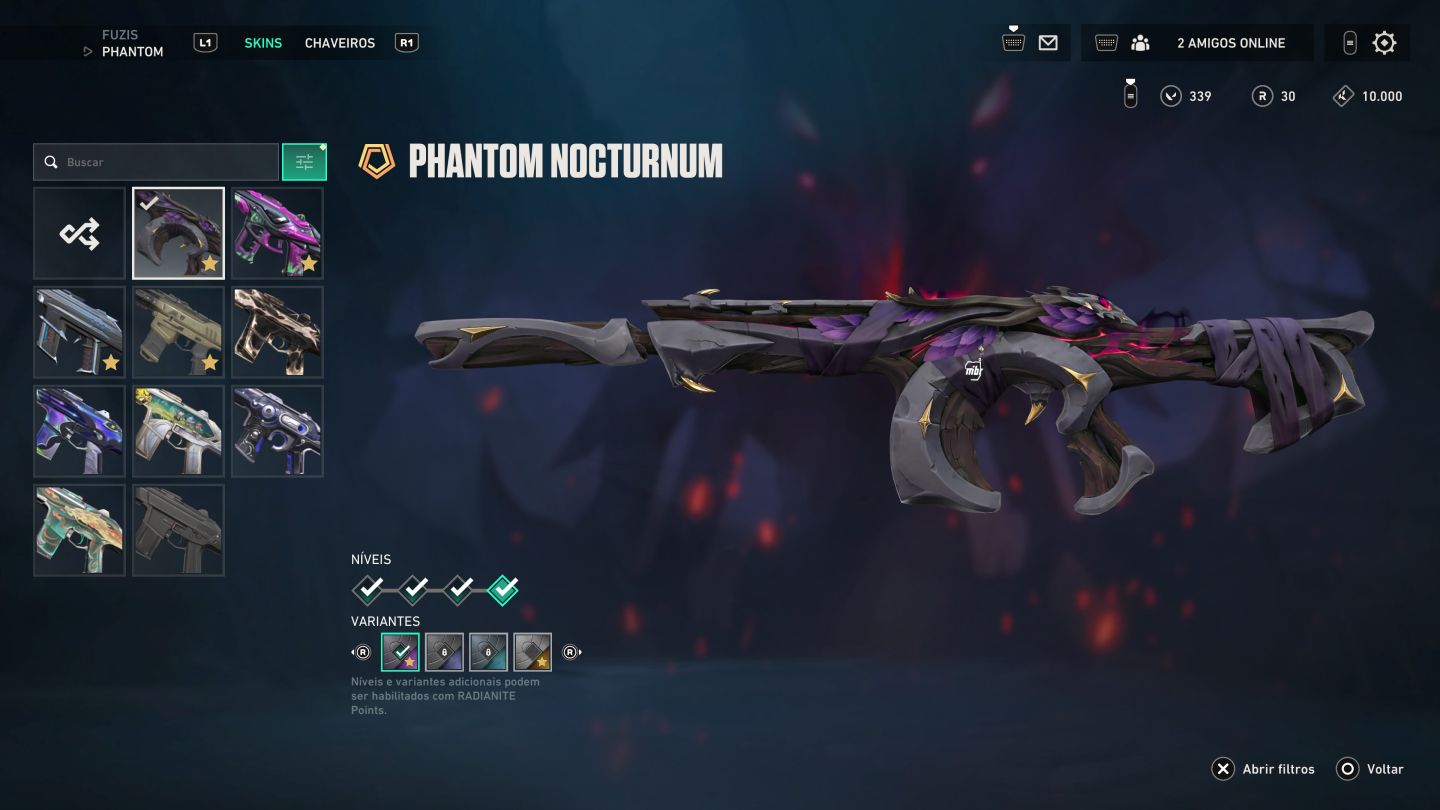 Conta de Valorant nível 161 com 33 skins de loja