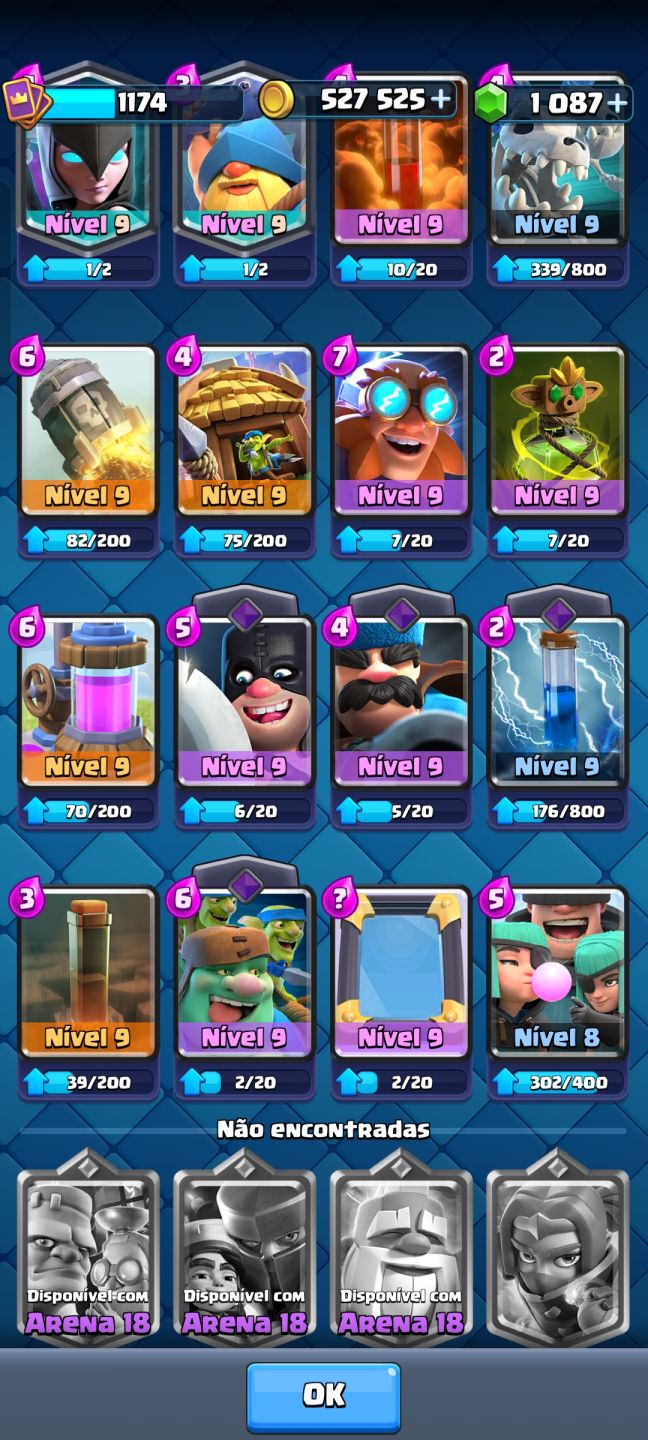 Conta Clash Royale 6300 troféus