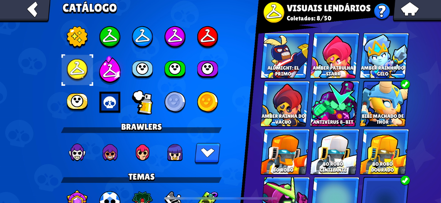 CONTA DE BRAWL STARS AVANÇADA 50K DE TROFEUS!