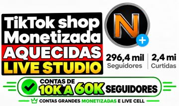 CONTAS TIK TOK BR| 1k a 60k liveestúdio cel+Garantia+suporte PROMOÇÃO ÍMPERDIVEL