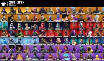 CONTA OG|259 SKINS|DARK SKULLY|PASSE MARVEL|VARIOS EMOJIS ICONE|LAUGHT IT UP