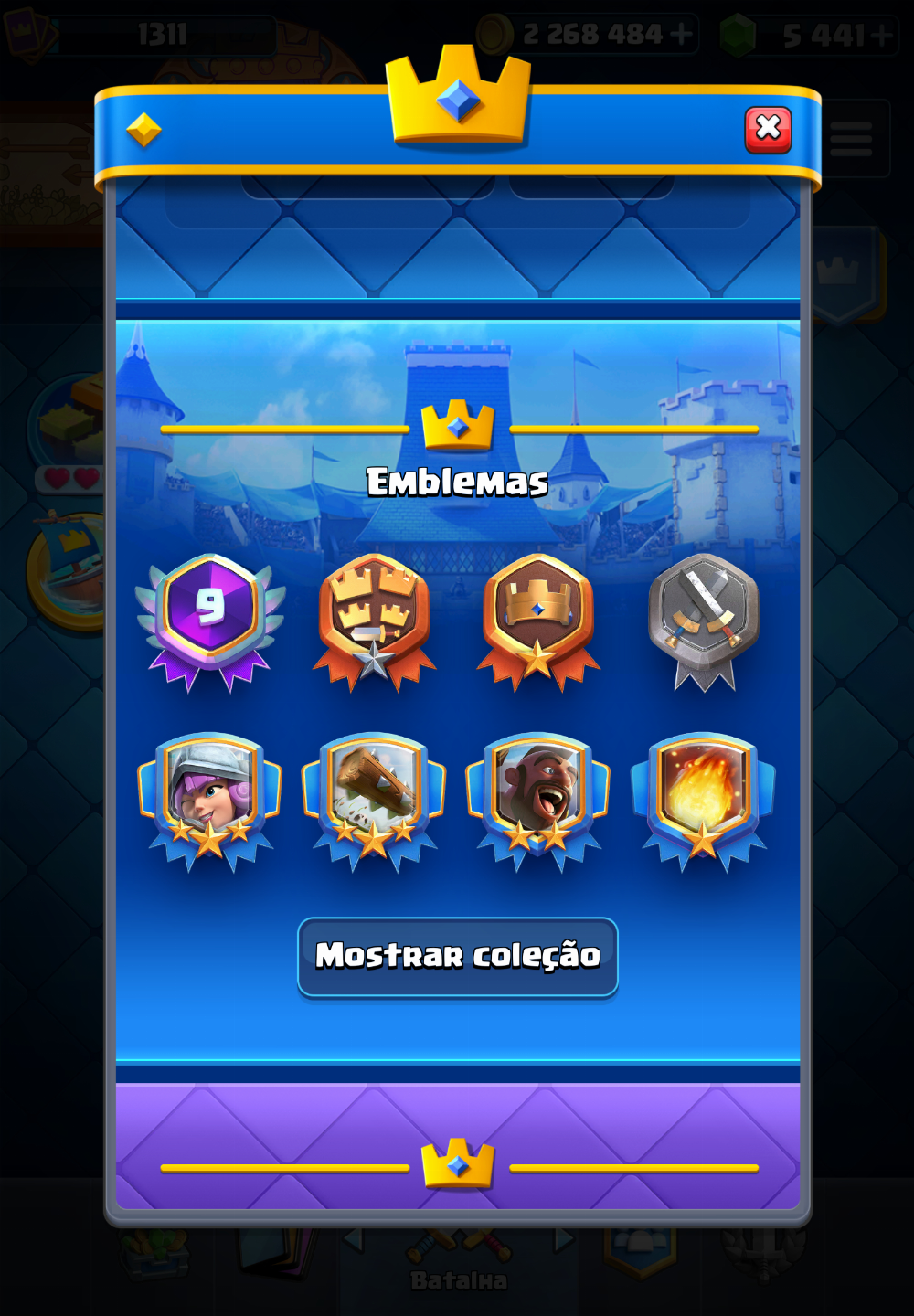 Conta brawl stars + clash royale (30k + 10k)