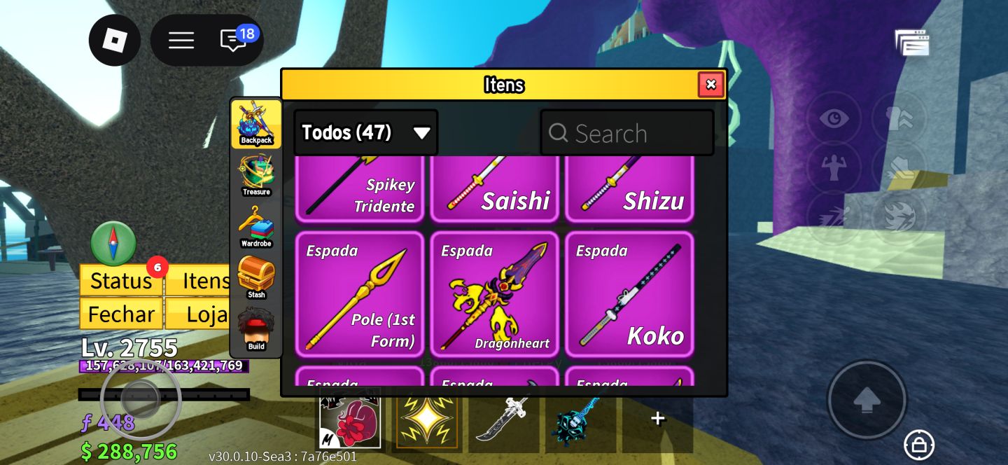CONTA BLOX FRUIT | YORU, TTK, CDK, QUASE TODAS AS GAME PESS DO JOGO ( DISCRIÇÃO