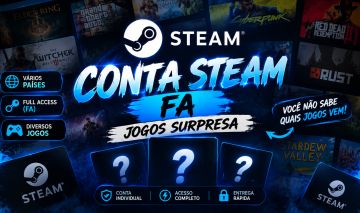 CONTA STEAM FA | JOGOS SURPRESA | VÁRIAS REGIÕES