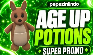 AGE UP POTIONS ADOPT ME | SERVIÇO NO SEU PET | 4, 7 OU 14 POÇÕES