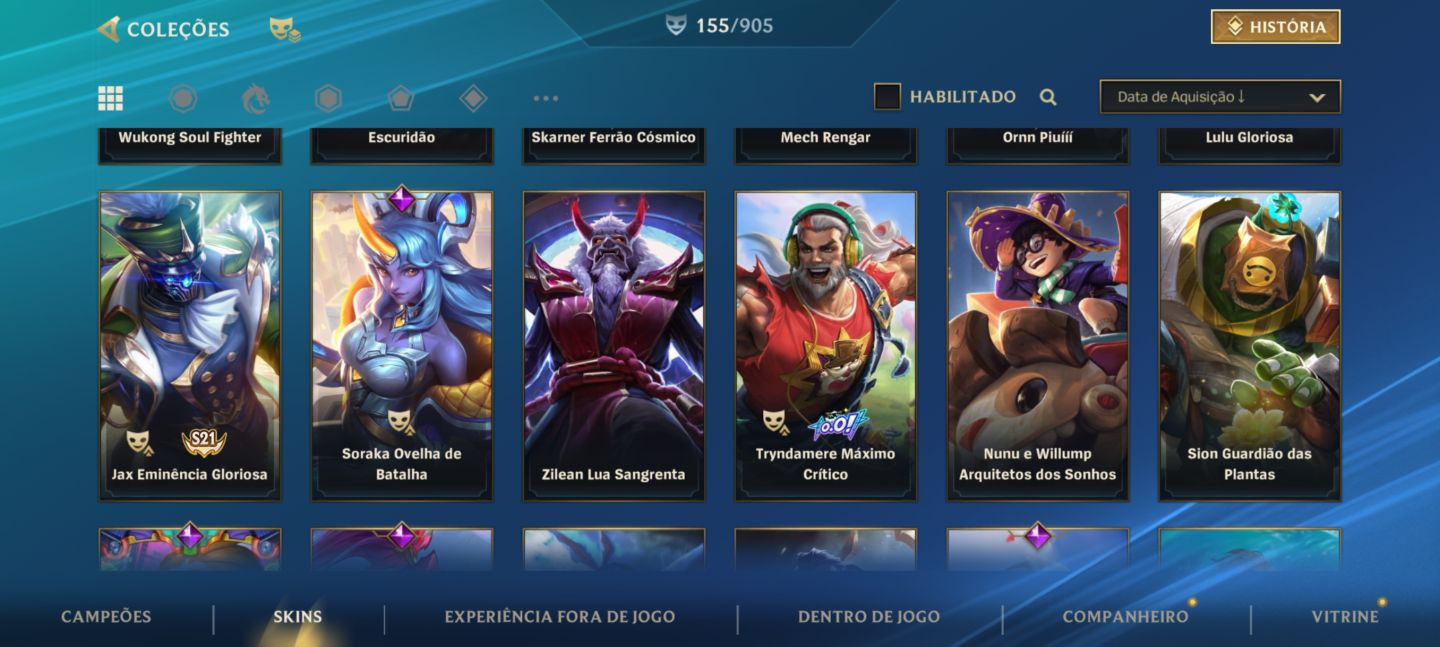 Conta de wild rift