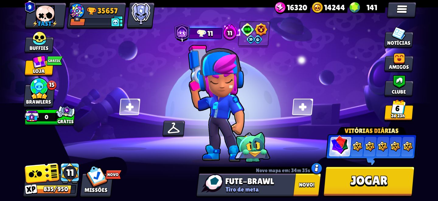 CONTA BRAWL STARS VETERANA DESDE O BETA | 106/107 BRAWLERS | MUITAS SKINS RARAS