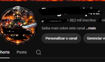 Canal 38 mil Inscritos Youtube.