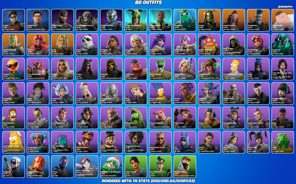 Conta de fortnite COM SKINS tryhard e 40k de vbucks gasto