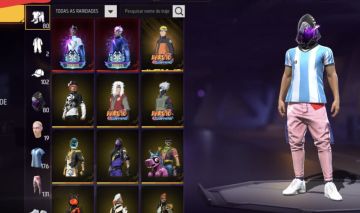 Conta de free fire gemada com várias skins e muito mais
