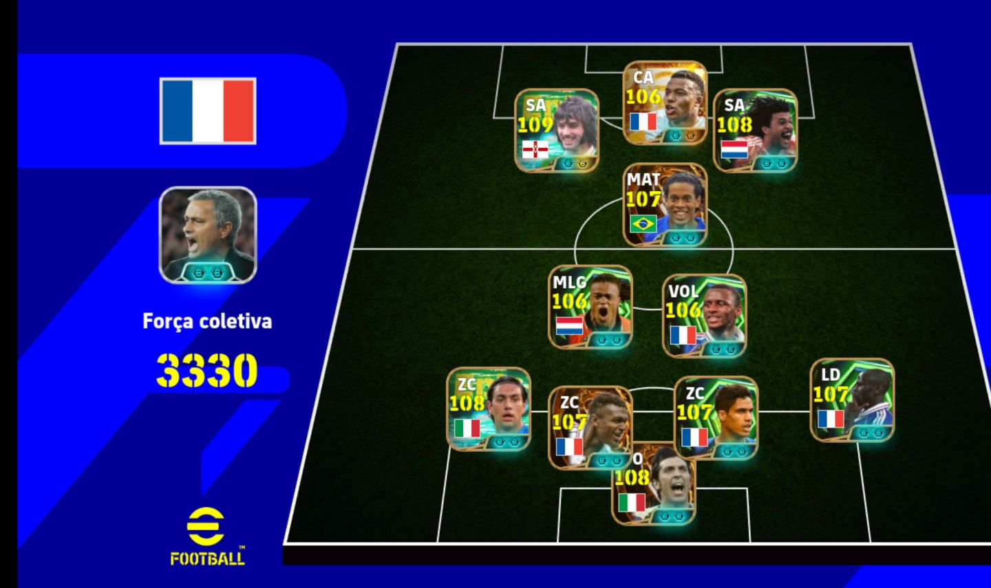 CONTA GER 3330 FULL META COM DOIS GULLIT, RONALDINHO BLITZ, ZAGA FULL