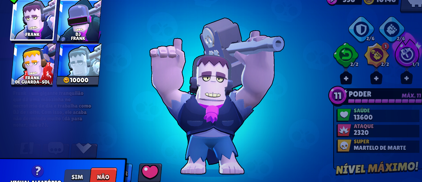 Conta com: 10k troféus 8000 de coins 4500 de bings com 32 Brawlers rank: dima