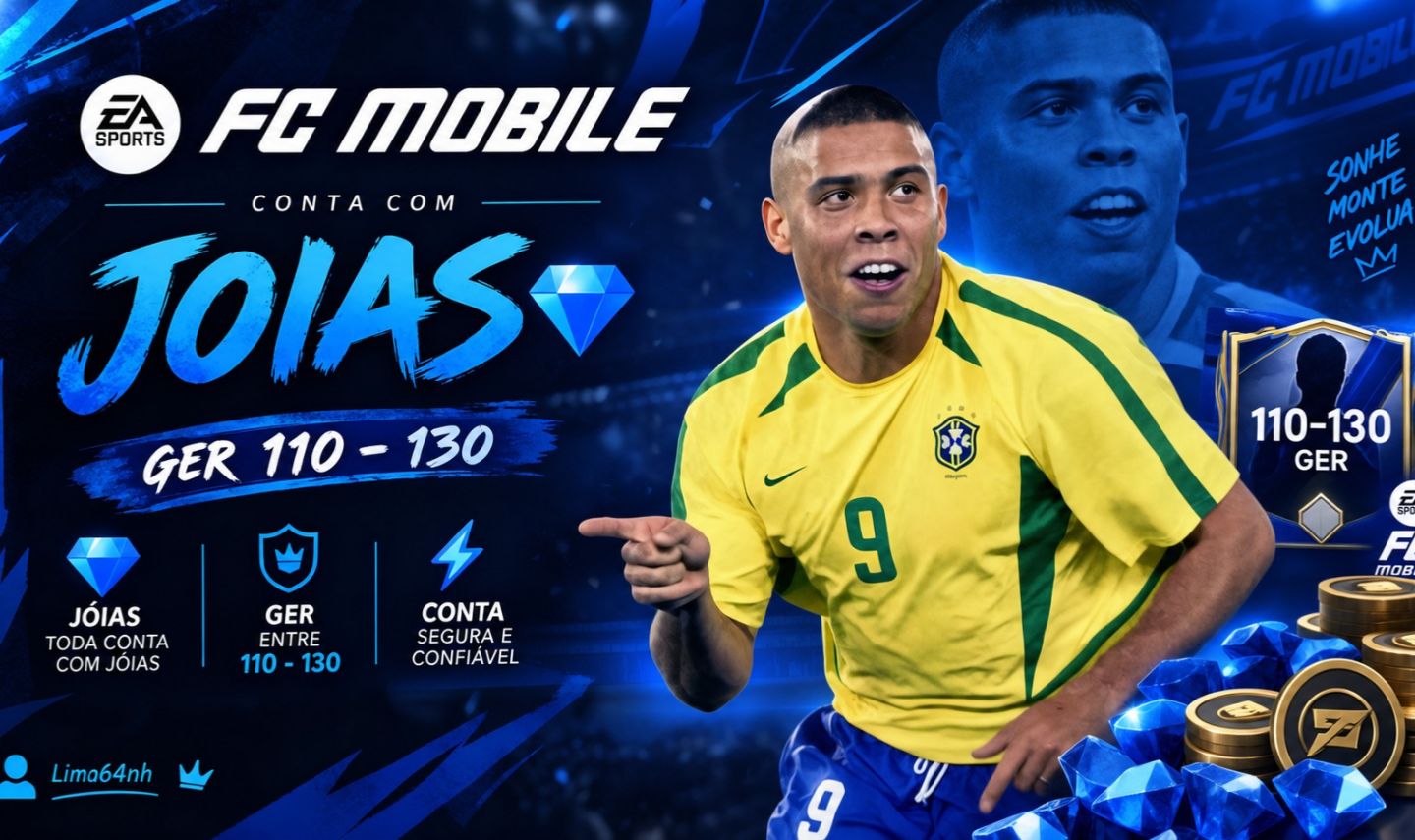 CONTAS FIFA/FC MOBILE 20- 300 mil joias - MENOR PREÇO