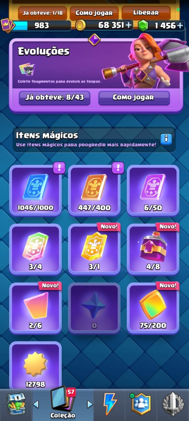 CONTA SUPERCELL COM CLASH ROYALE E OFF CLANS COM COMPROVANTES DE COMPRAS