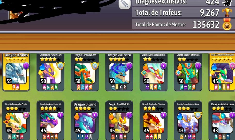 Conta f2p de Dragon City com 2 hvips,mvip e lvips