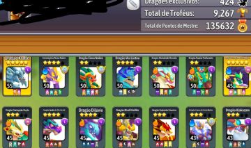 Conta f2p de Dragon City com 2 hvips,mvip e lvips