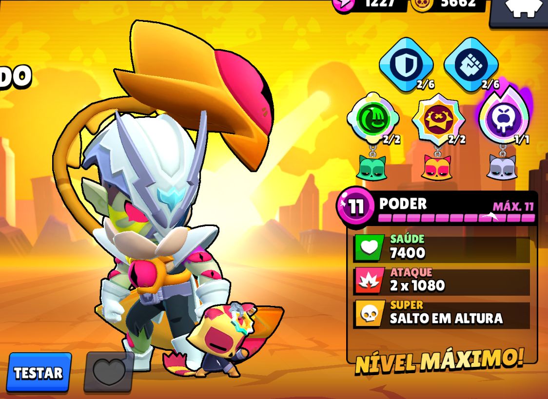 Conta Brawl stars 53 brawlers