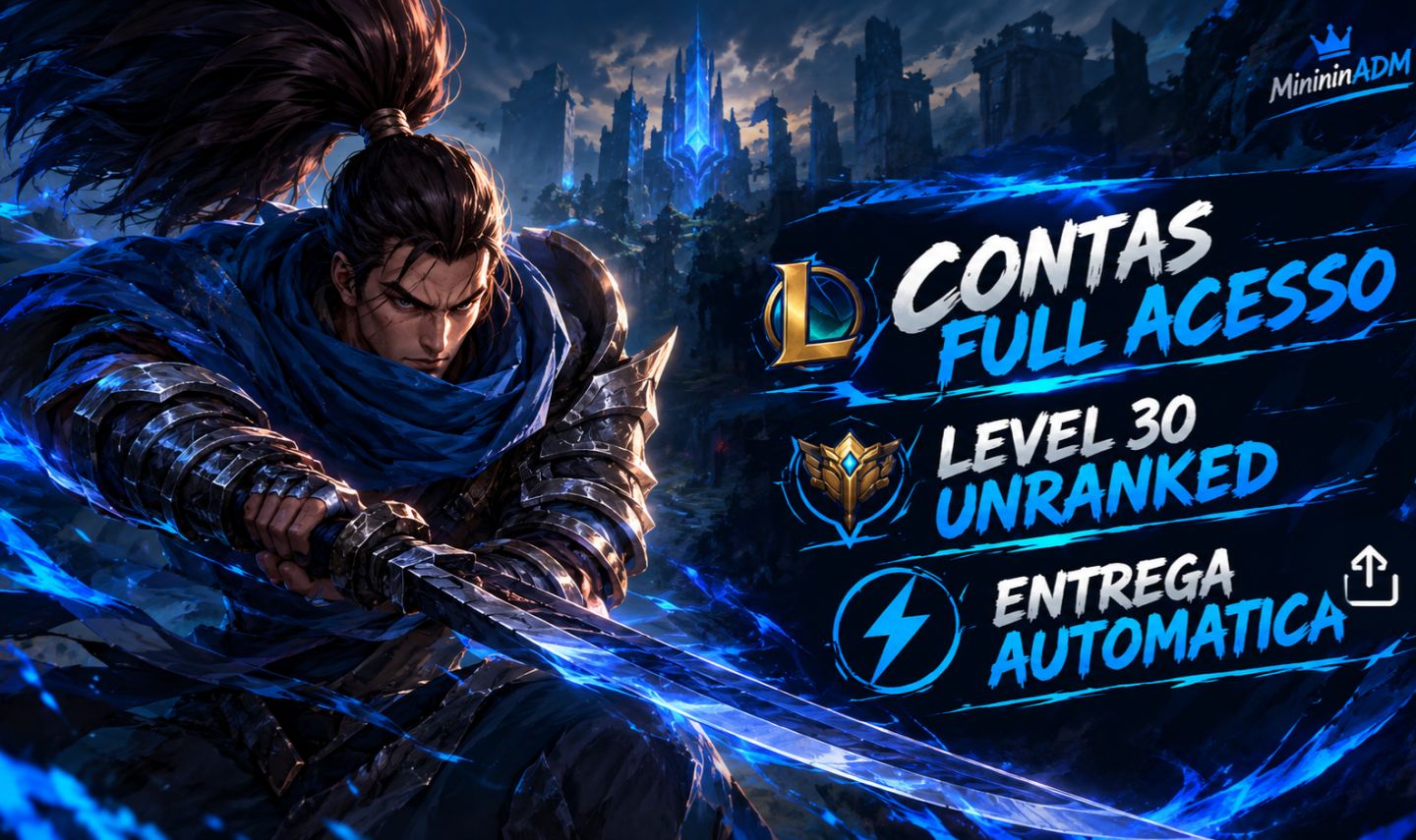 Conta League of Legends Level 30 Unranked Pronta Para Competitivo