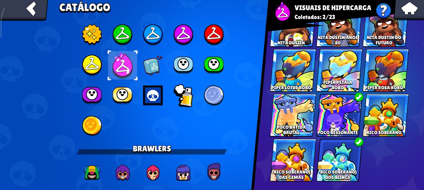 CONTA BRAWL STARS COM 49K DE TROFÉUS, 87 BRAWLERS , 16 LVL 11