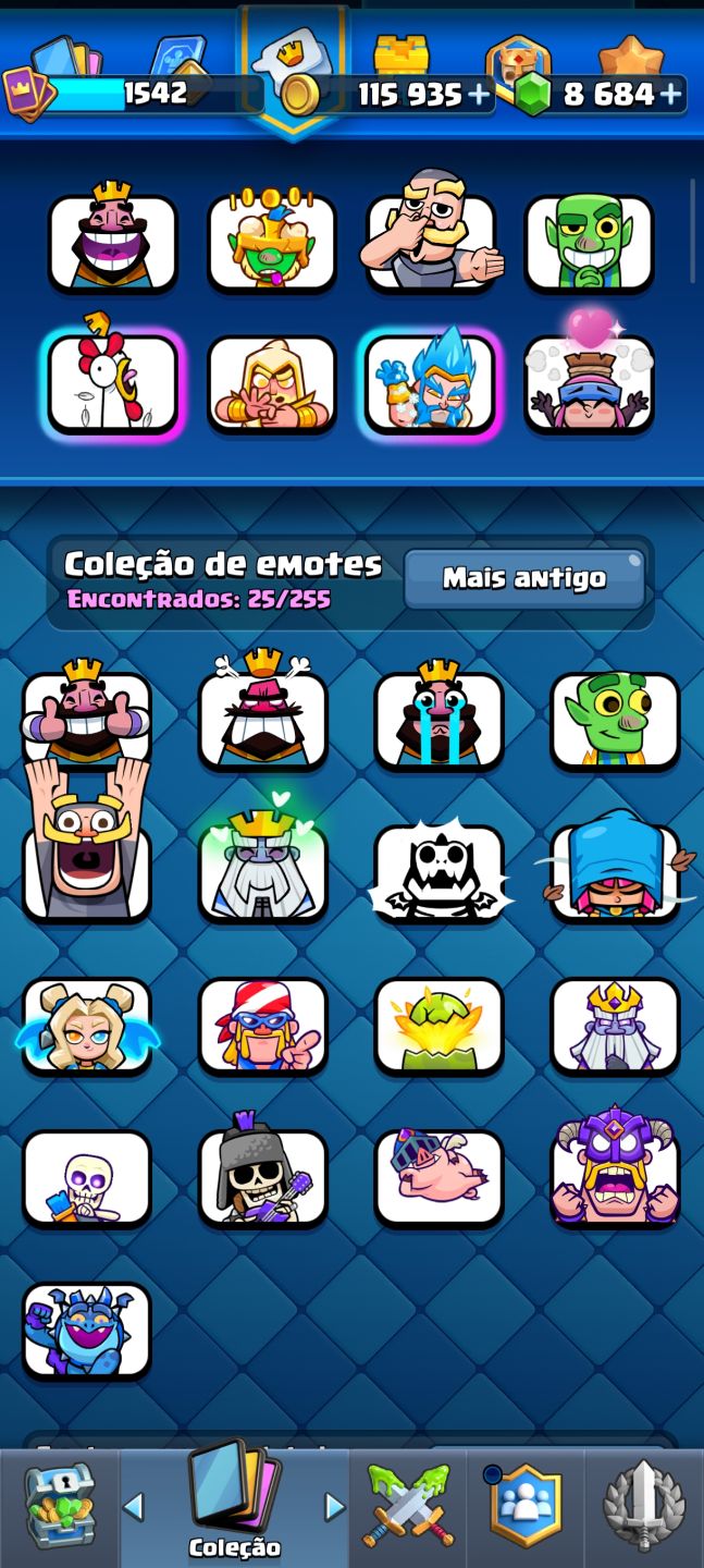 Conta Clash Royale Arena 21