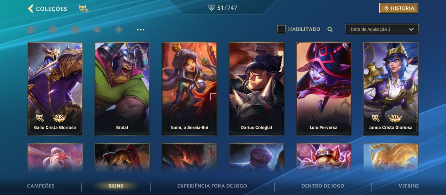 Minha conta pessoal do WR