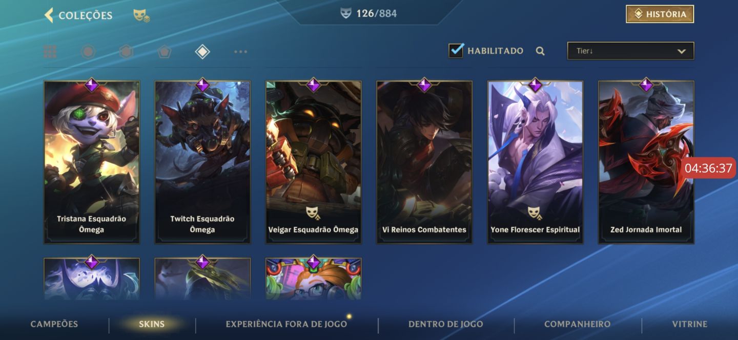 Conta wild rift Main Aurelion top 100 todas as skins dele mais 126 skin ultimate