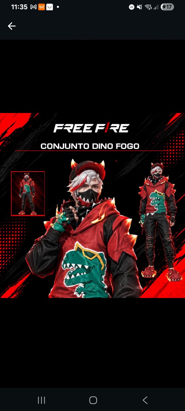 CONJUNTO DINO FOGO