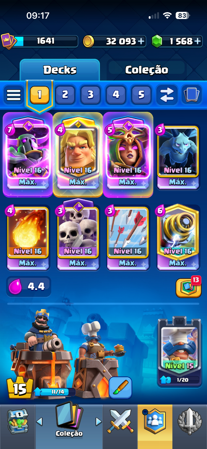 CONTA DE CLASH ROYALE 12k de troféus - COM ALTERAÇÃO DE NOME GRÁTIS