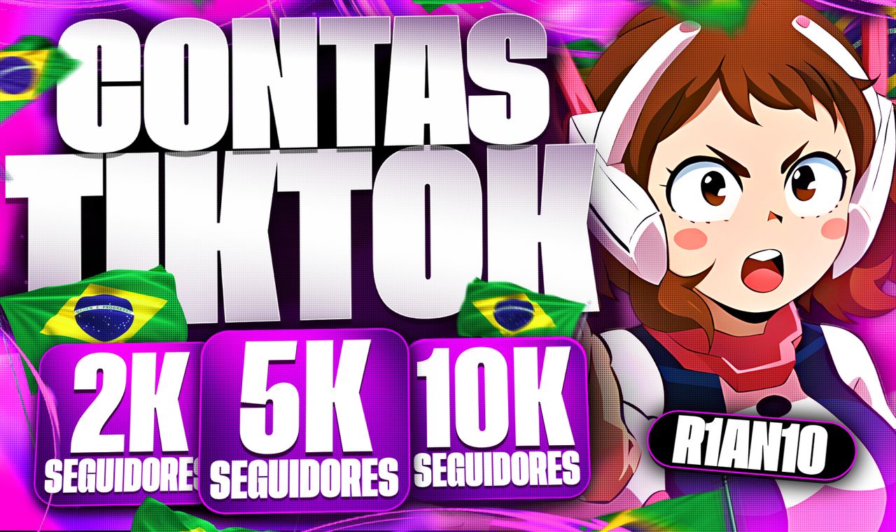 CONTAS DE TIKTOK | 2k | 5k | 10k | PRONTA PARA USO | MELHOR DO SITE
