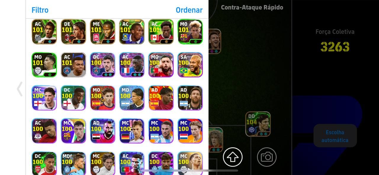 CONTA SEMI-FULL! MESSI 108 BLITZ + NEYMAR 2015 + NEDVED 106 + PIQUE 107 E+++++!
