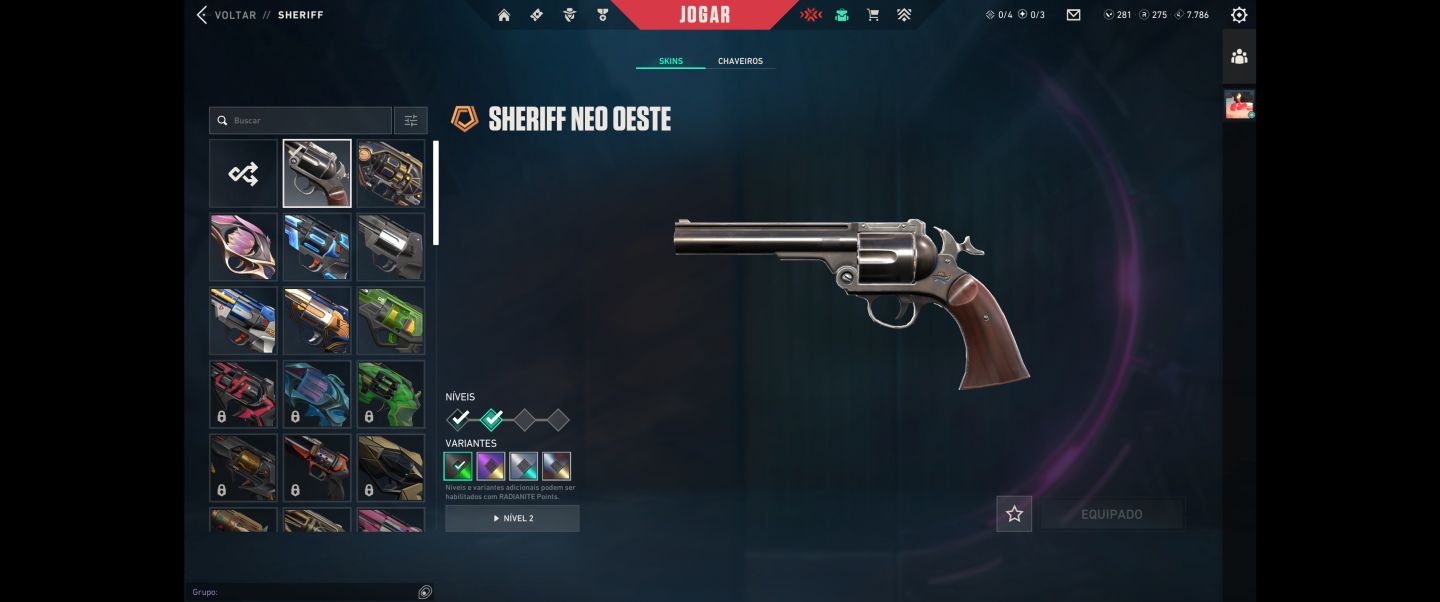 CONTA VALORANT com várias skins e com todos agentes. R$1540 gastos
